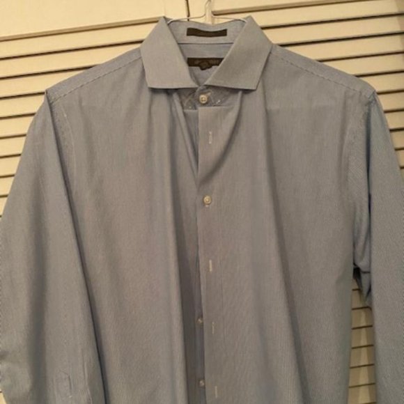 3 Nordstrom trim Fit 100% Cotton Dress Shirts - Picture 3 of 6